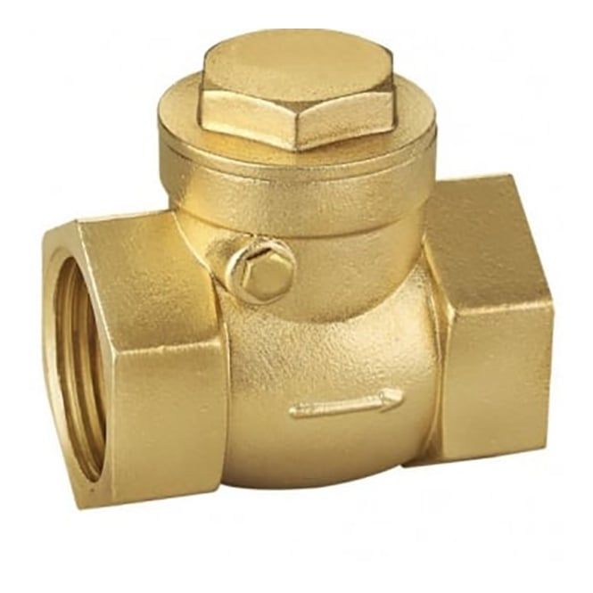 Valvola di ritegno a clapet filettata ottone