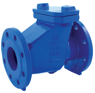 Cast iron/EPDM flanged check valve