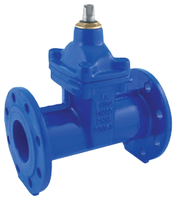 Saracinesca corpo ovale a cuneo gommato